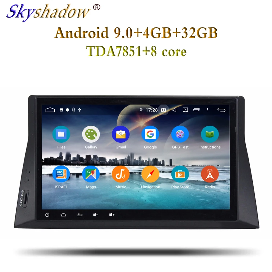 Top HD Android 9.0 For Honda ACCORD 8 2008 2009 2010 2011 4GB RAM 32GB 8 CORE Car DVD Player GPS Glonass RDS Radio wifi Bluetooth4.2 3