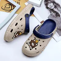 1-10y Kids Mules & Clogs Summer Boy Girl Sandals Cartoon Indoor Soft Bottom Beach Slippers Children Garden Shoes Hy21 1