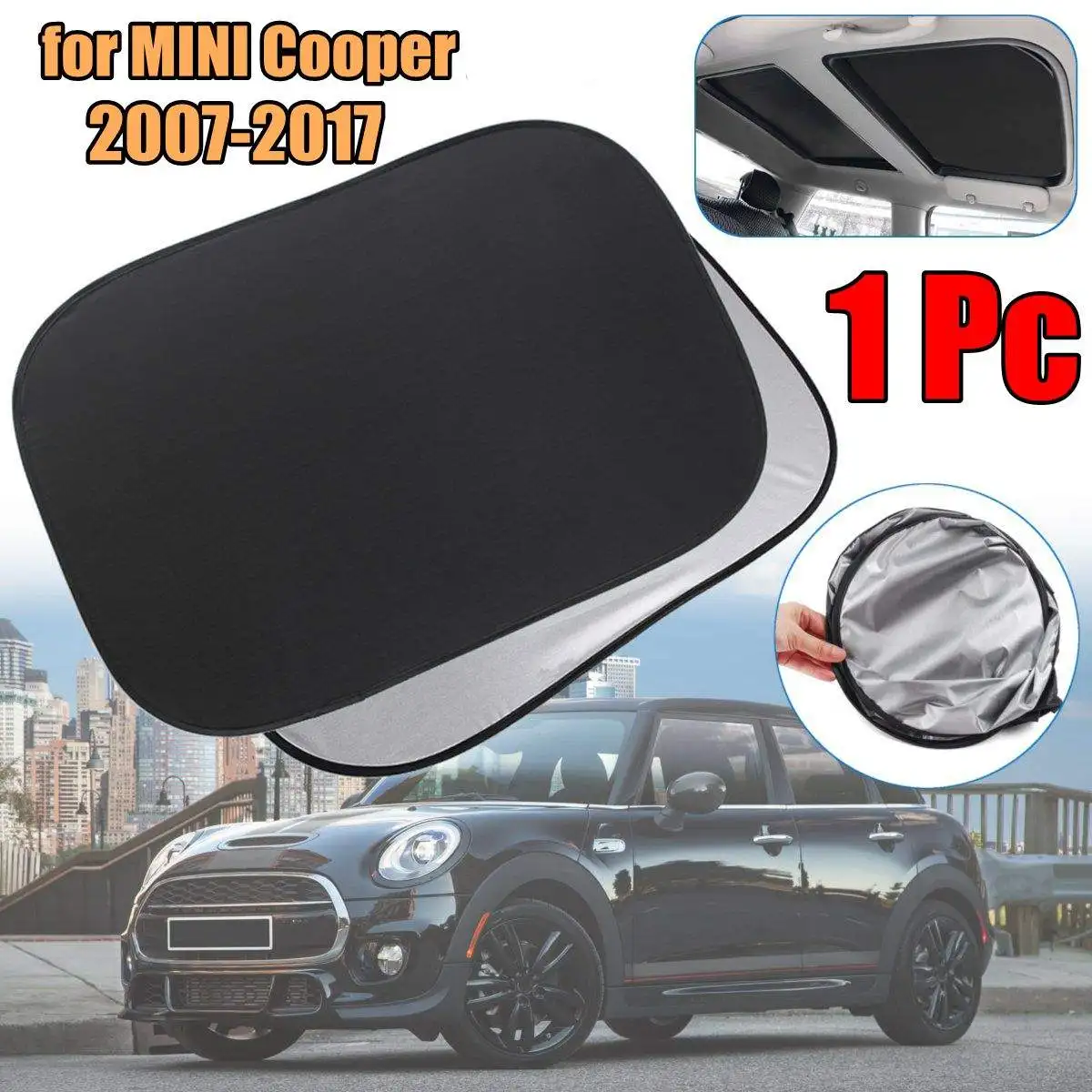 2 шт складной навес от солнца Теплоизоляционный для MINI Cooper Clubman Countryman R55 R56 R60 R61 F55 F56 F54 F60 2007