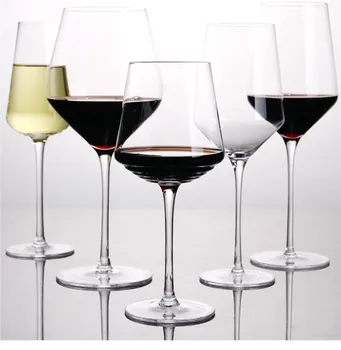 

Home Hotel Use Crystal Glass Stemware Artificially Blown Red Wine Glass Bordeaux Burgundy Wine Glass Cocktail-glass