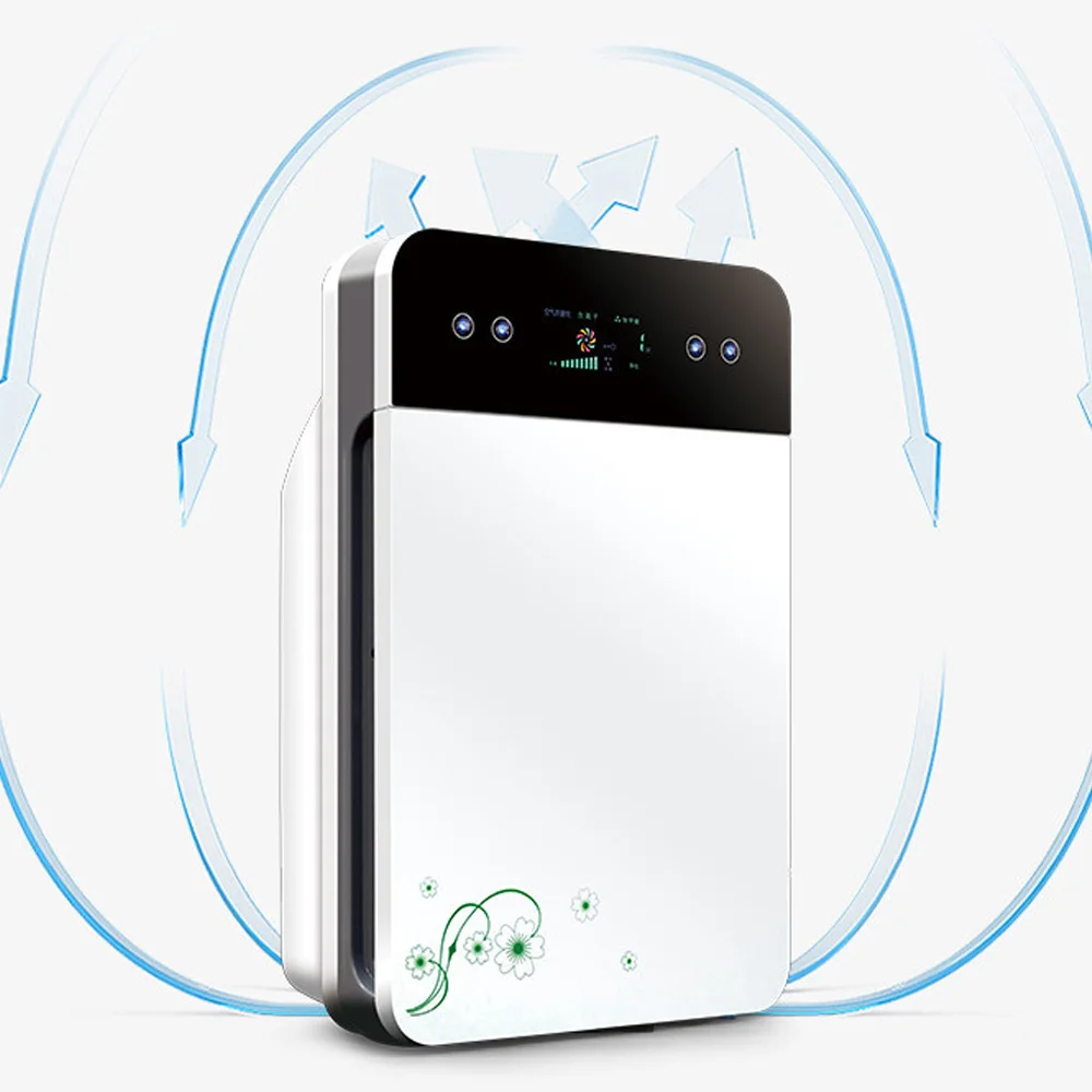 

Air Purifier Heap Filter Air Cleaner Humidity Sensor Indoor Formaldehyde Adsorb Sterilizer Smart Household With Tele Controller