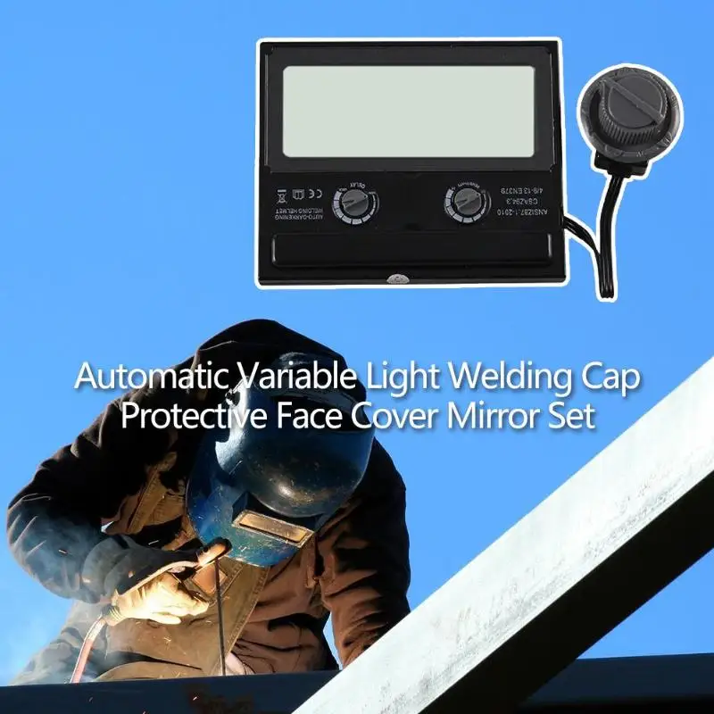 ЖК Солнечная Авто Затемнение защита сварочный шлем Лен Очки фильтр тент