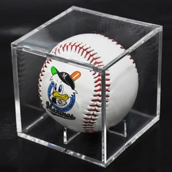 Acrylic 9 Inch Baseball Box Display Golf Tennis Ball Transparent for Souvenir Collection Storage Holder UV Protection Dust-proof