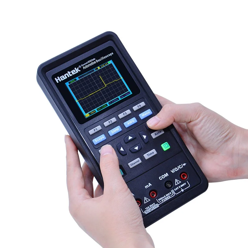 Hantek 2D82 Ручной Автоматический цифровой осциллограф-мультиметр 4 в 1 2 канала 80 МГц источник сигнала автомобильный диагностический 250MSa/s
