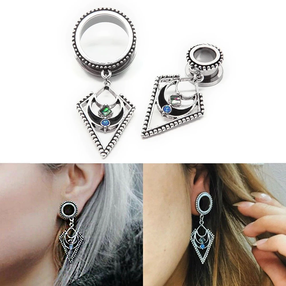 Tunnel Orecchio In Acciaio Inox - Design Conchiglia, Per Stretching! - Foto 11