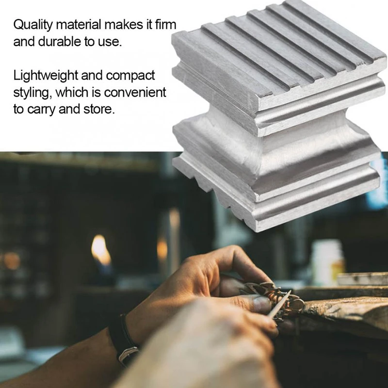 

High Hardness Steel Doming Dapping Block Square Punch Forming Shaping Tool for Jewelry Making