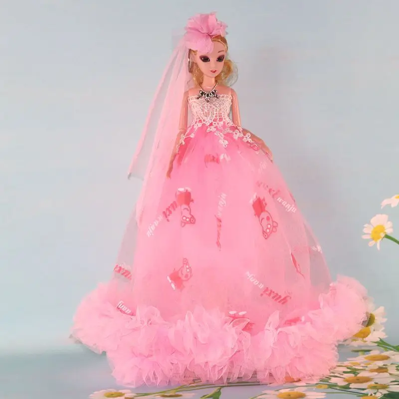 Кавайные игрушки 30 см милые куклы Барби Кукольное свадебное платье куклы для девочек 5 цветов Игрушки для девочек подарок на день рождения Рождественский подарок