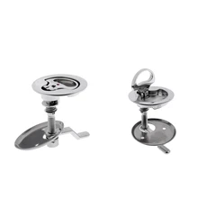 Упаковка из 2 прочных Петля из нержавеющей стали защелки люка с ручкой подъема 50 мм/2 ''-тип поворотного замка