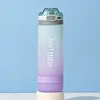 600ml New Fashion Water Bottle Free Shipping Items Portable Outdoor Shaker Sport Cute Drinking Plastic Water Bottles For Girls 5