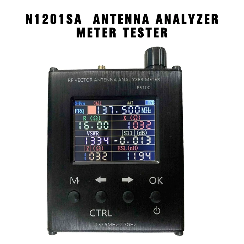 

PINTUDY N1201SA UV RF Vector Impedance ANT SWR Antenna Analyzer Meter Tester 140MHz Network Analyzers 400mA Analysis Instruments