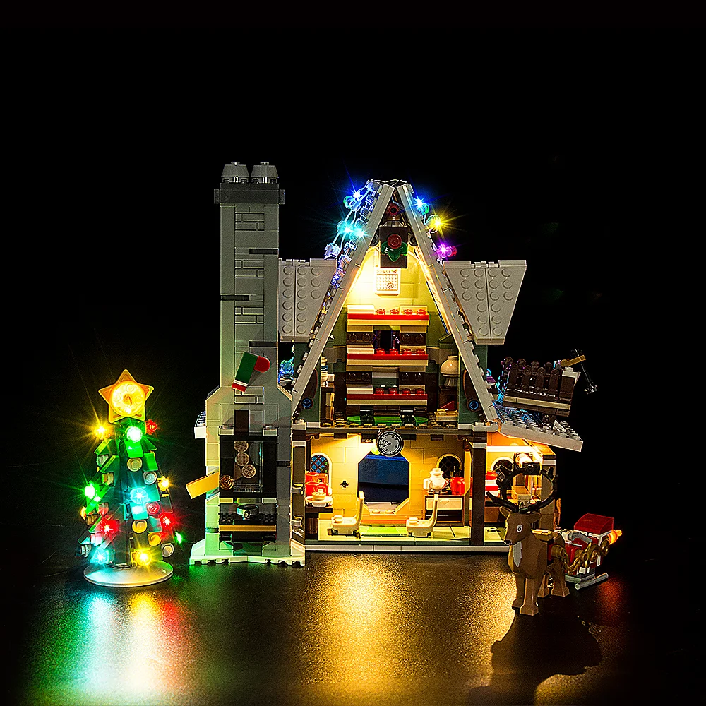 Kit Luci A Led Per Regalo Creatore Di Natale 10275 Elf Club House Building Blocks Mattoni Giocattoli Lampada Set No Model