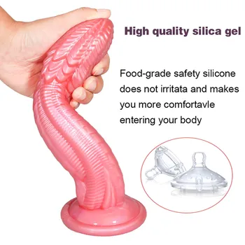 Monster Giant Realistic Penis Soft Big Dick Sexy Huge Dildo Female Masturbator Single-layer TPE Suction Cup Dildos for Women 3