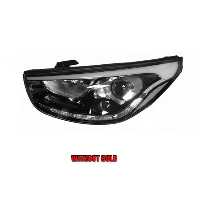 Автомобильный Стайлинг для hyundai IX35 головной светильник s U angel eyes 2010-2013 для hyundai IX35 светодиодный светильник Q5 bi xenon объектив светодиодный светильник - Цвет: without bulb version