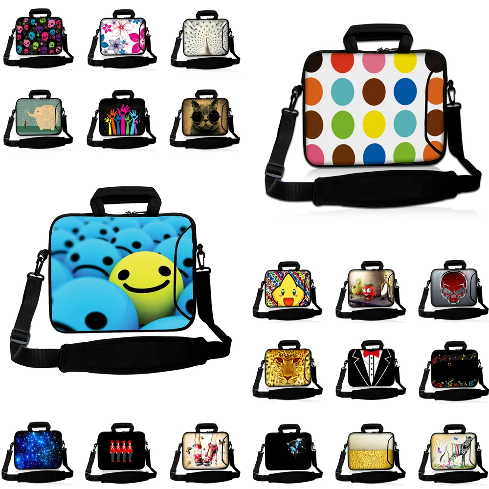 Через плечо для портативного компьютера ручка Портфели 13,3 15 10, 12, 13, 14, 15, 17 Компьютерная сумка чехол для samsung Huawei; Lenovo Macbook Chromebook