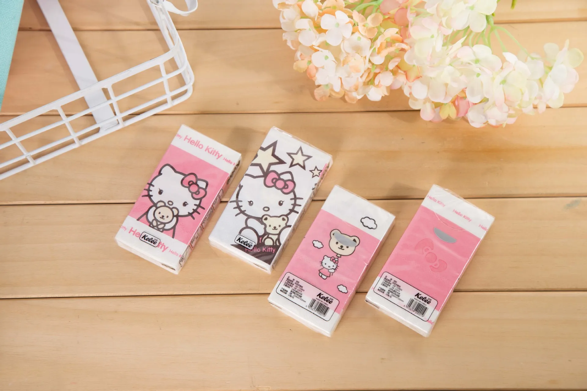 Hello kitty носовой платок с принтом ткани мультфильм милый платок для салфеток извлечение бумаги туалетная бумага