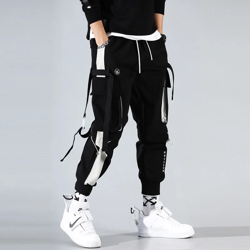 

Men Overalls men's tide brand loose Korean men's harem pants fashion wild handsome men's casual pants