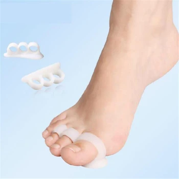 

1Set Silicone Toe Separators Bunion Correctors Hallux Valgus Corrector Foot Finger Splitter Thumb Spacer Feet Spreader