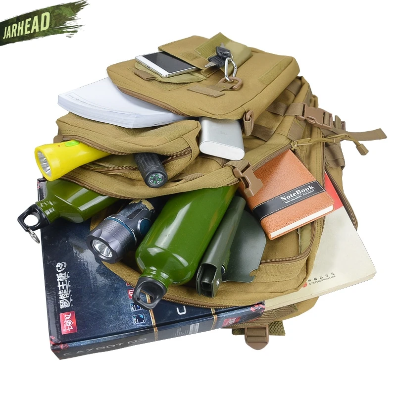 G4Free 40L Sac à Dos Tactique Militaire Molle Grande Capacité pour Camping  Trekking Chasse Pêche Cyclisme Alpinisme