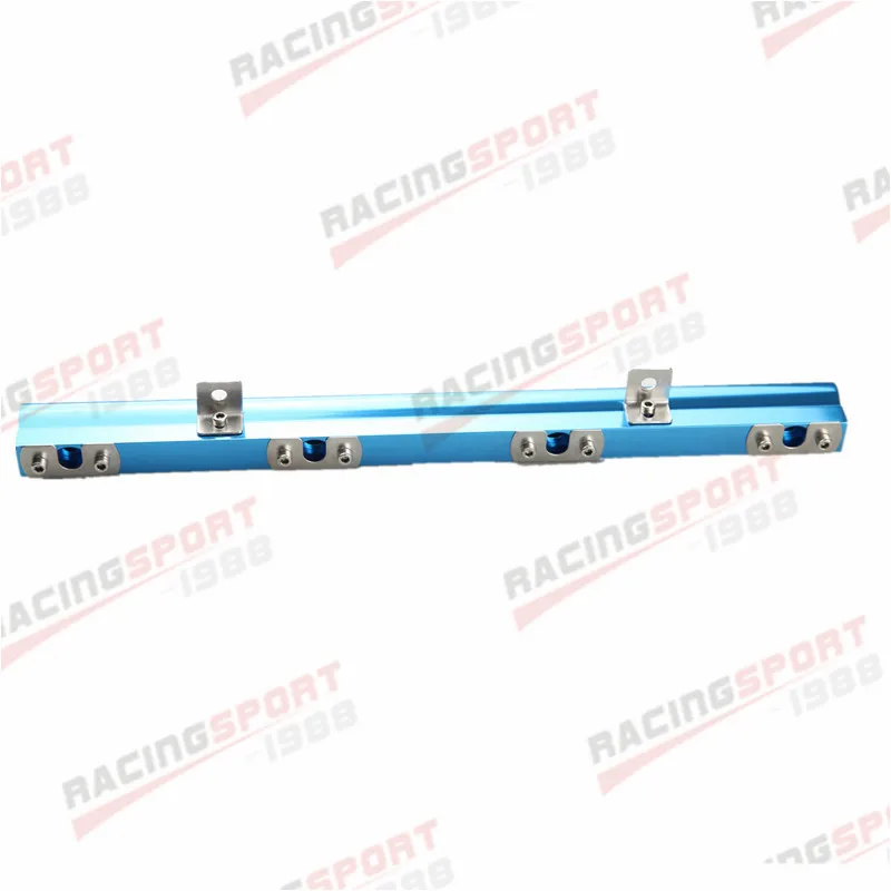 Для V-olvo 240 740 940 High Flow CNC Заготовка алюминиевый сплав Топливная рейка синий |