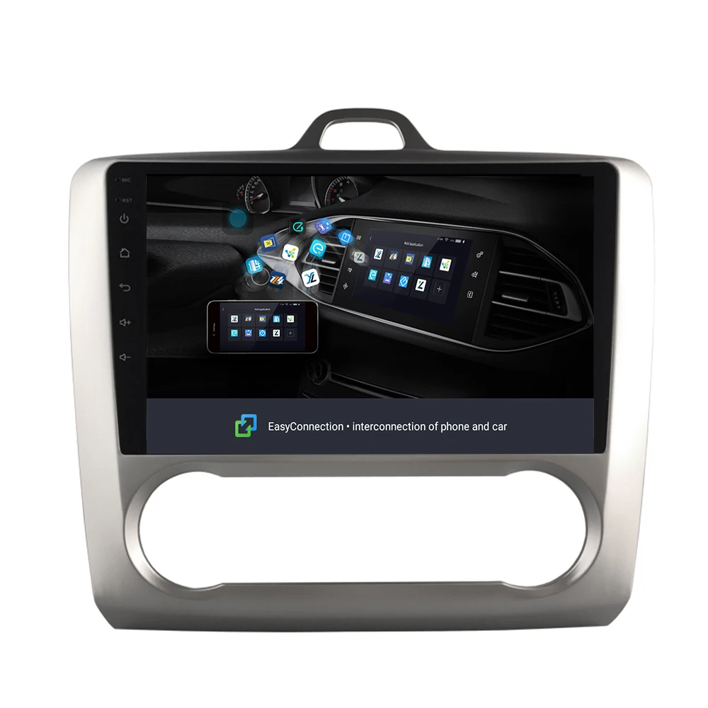 " 2.5D автомобильный DVD мультимедийный плеер для ford FOCUS 2005-2011 Авто ac 2din Android 9,0 радио магнитофон навигация gps