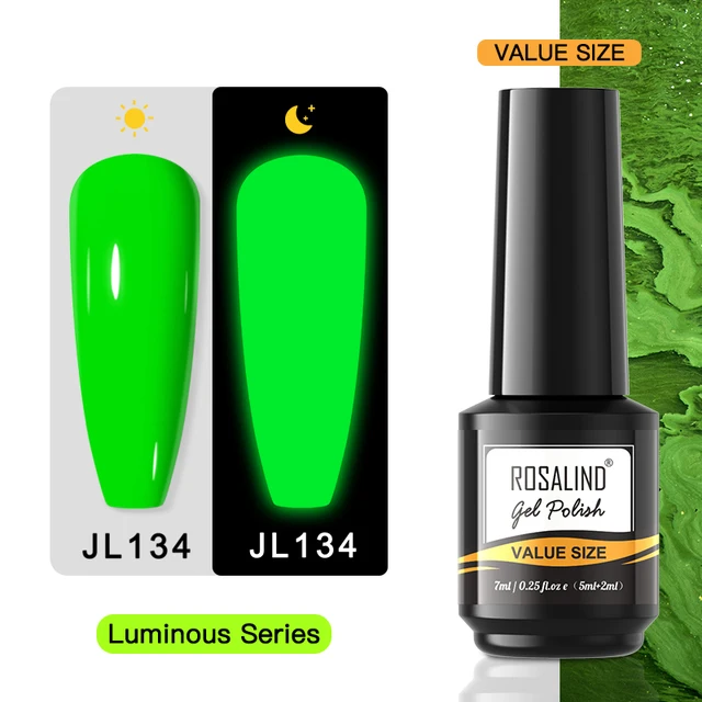 ROSALIND 7ml Gel Polish Semi Permanent Nails Gel Polish Soak Off UV LED Base Top Coat Vernis Nail Art Glitter Gel Varnish RAI-JL134