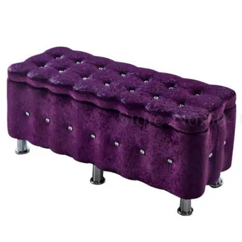 

Solid wood storage stool storage stool shop rectangular shoe bench sofa stool cloth storage box storage stool shoe cabinet