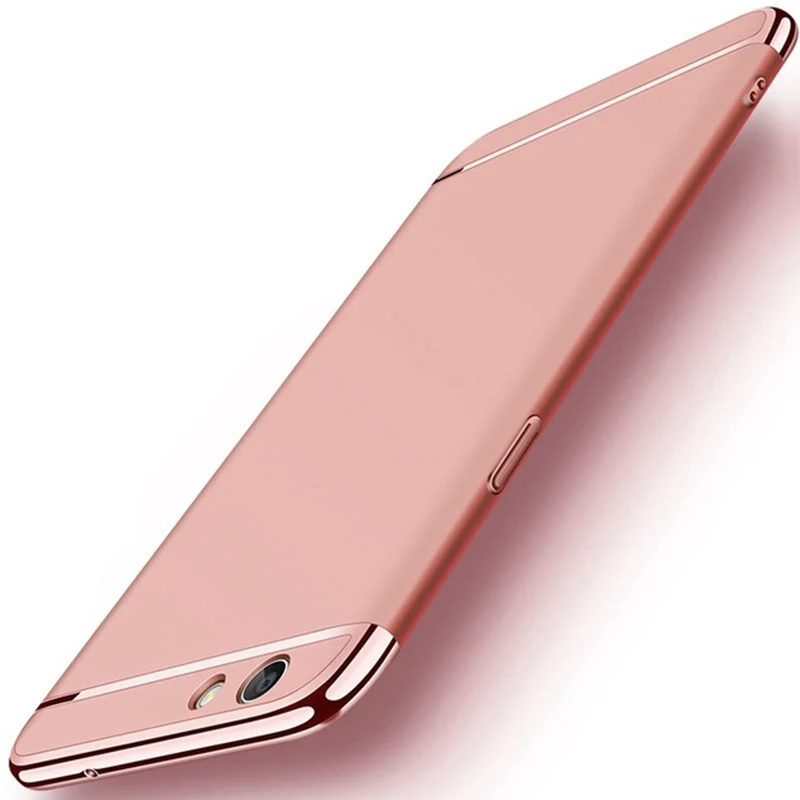 Rose Gold A5 Роскошный чехол с покрытием для OPPO A5 A7, чехол для телефона с защитой от царапин, практичный, однотонный, анти-осенний, ультратонкий, грязеотталкивающий - Цвет: Rose Gold A5