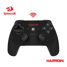 Controlador inalámbrico USB Redragon HARROW G808 para ordenador/PS3 Gamepad controlador Joystick Vibration Compatible xintro/Dinput/Android