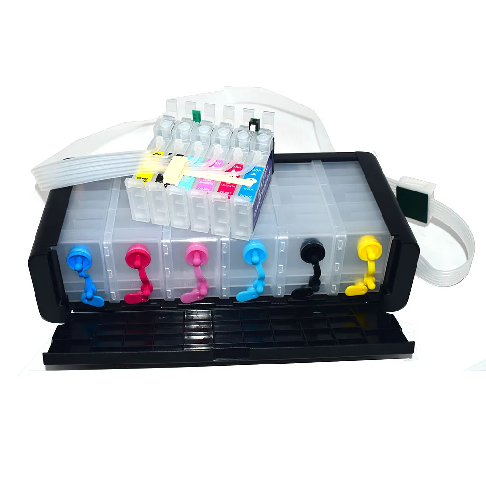 6Colors T0981-T0986 Ciss System with ARC For Epson Artisan 600 700 800 710 810 725 835 837 730 Printer