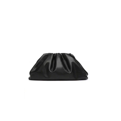 Облачный мешочек мягкие кожаные сумочки конверт Роскошные вечерние женские сумки на плечо брендовая дизайнерская сумочка клатч пельменты пакет - Цвет: small black