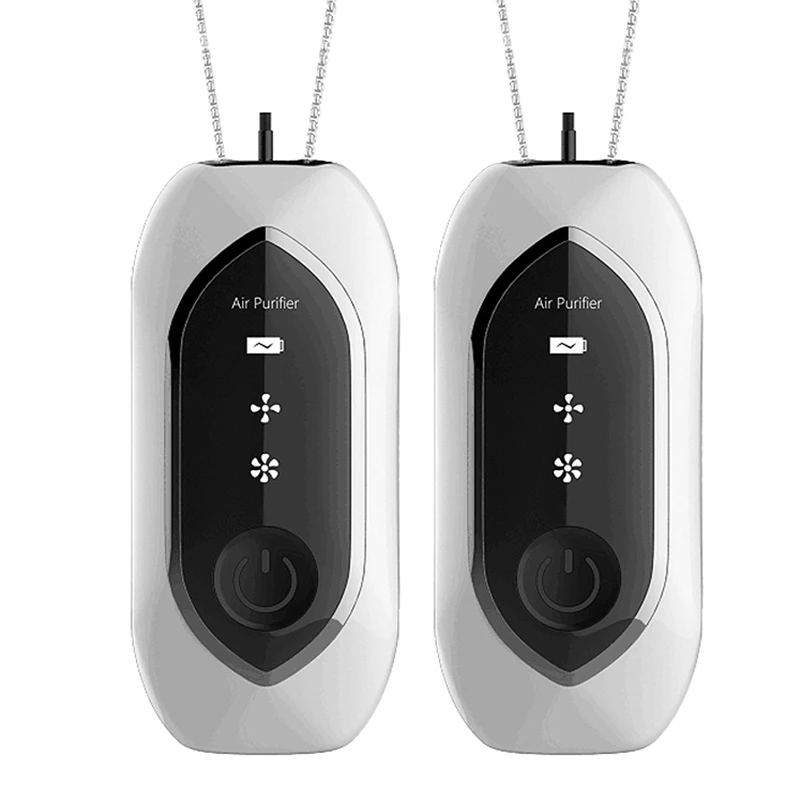 2 Pieces of Fashionable Personal Wearable Necklace Mini Portable
