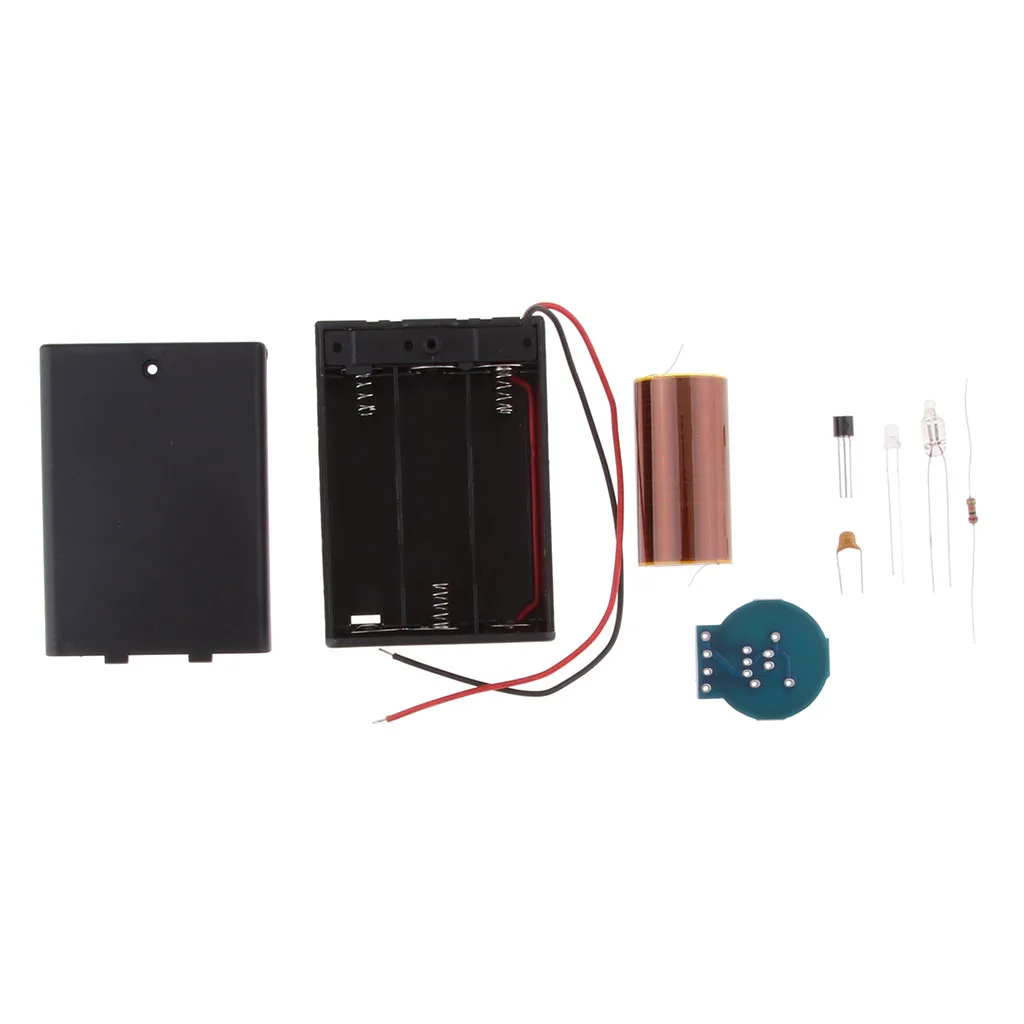 Assembled Mini Tesla Coil Kit Wireless Transmission Experiment Model for Beginner Student Experiments Curriculum Design