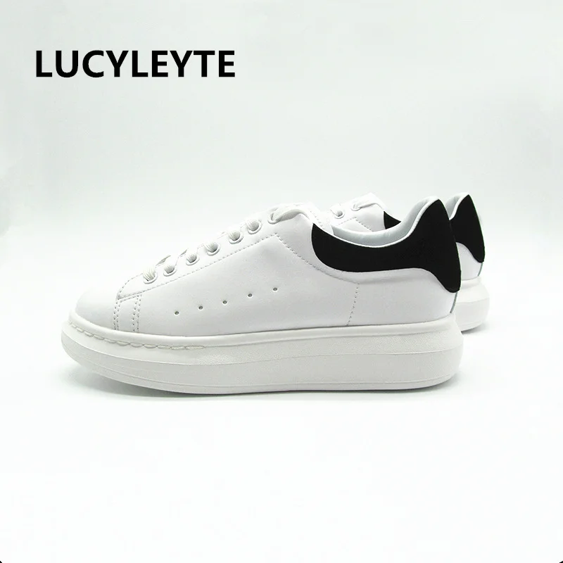 

2019 European and American style fashion white sneakers ladies leather flat casual shoes girls casual shoes luminous