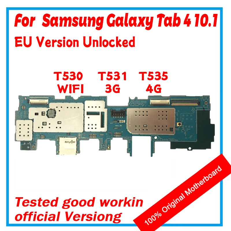 Европейская версия для Samsung Galaxy Tab 4 9. 0 T530 WIFI T535 3G T531 4G материнская плата с полными