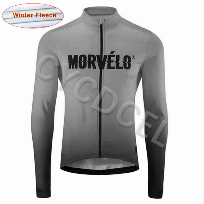 Morvelo мужские флисовые Теплые майки с длинным рукавом для велоспорта Mtb Одежда для велоспорта - Цвет: 12