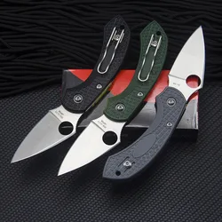 Mini couteau tactique multifonctionnel de haute qualité, manche en Fiber de Dragon, couteaux militaires de poche de Camping en plein air, outil EDC 