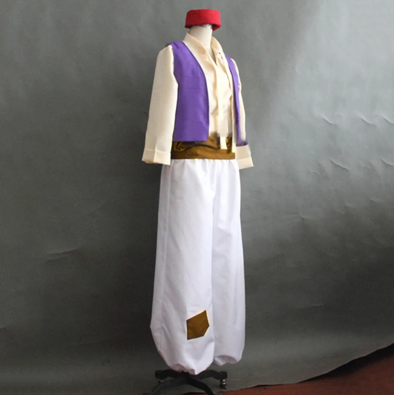 Anime Aladdin Lamp Prince Cosplay Costume Man Dance Party Movie Cosplay Costume For Halloween Masquerade Costume For Adults&Kids