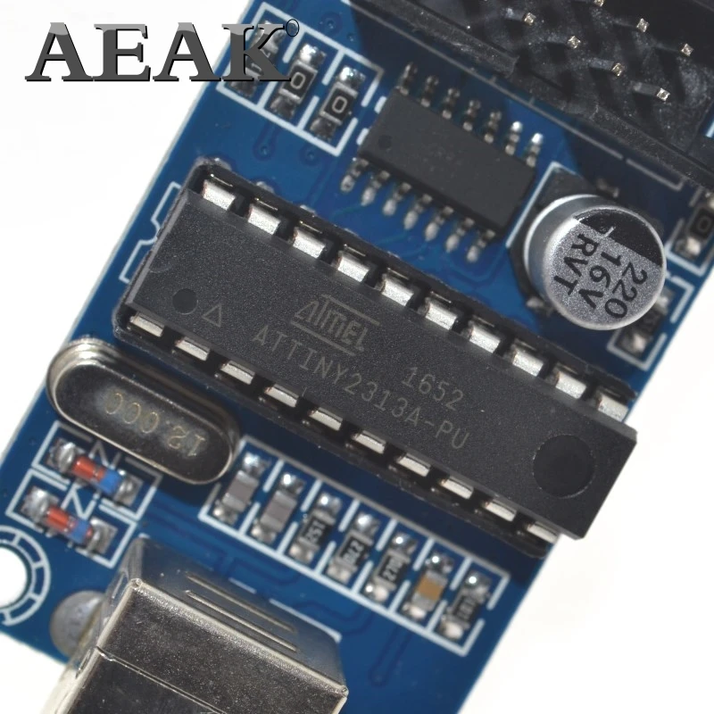 AEAK USBTiny USBtinyISP AVR ISP программатор загрузчик Meag2560 uno r3 6 контактный кабель для