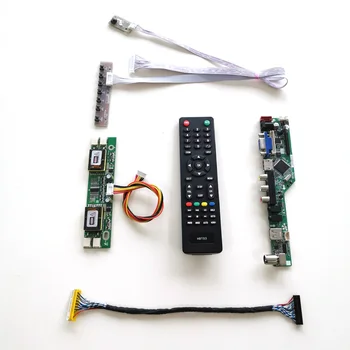 

For TMS190WX1-05TB/19TB HDMI VGA USB AV RF TV56 drive card board LVDS 4CCFL 30Pin LCD panel monitor keyboard+Remote+Inverter Kit
