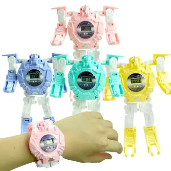 

Deformation Robot Watch Children Electronic Wristwatch Robots Transformation