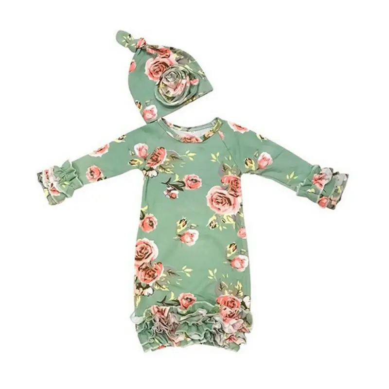 2 шт., хлопковое Пеленальное Одеяло для новорожденных девочек, спальный мешок+ шапочка