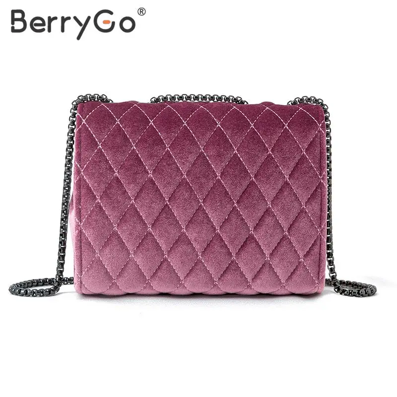 BerryGo, модная клетчатая сумка через плечо, Женская Офисная, для работы, шикарная, Осень-зима, ручная сумка, уличная, на кнопках, на молнии, с цепочкой