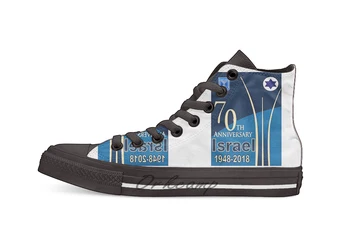

Israel 70! Novelty Design Casual Canvas Shoes Custom shoes Drop Shipping