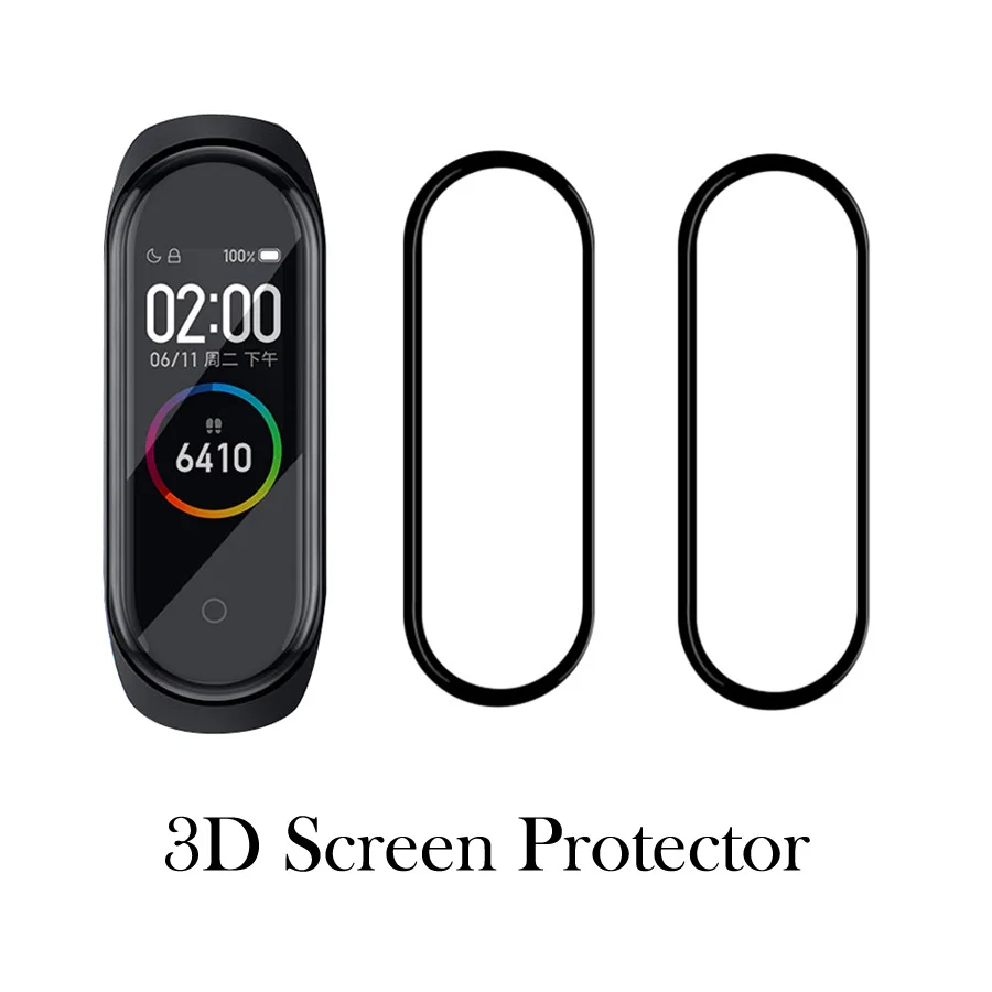 3D Защитная пленка для Xiaomi mi band 4, ремешок для mi band 4, Смарт-часы mi band 4, полностью мягкое Защитное стекло для mi band 4, пленка