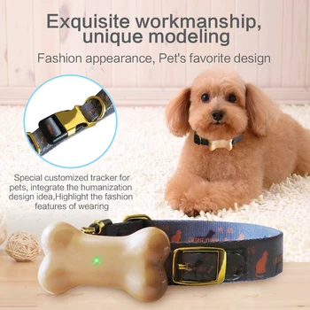 

Cat Dog Pet GPS Tracker Mini Voice Call Remote Listening With Collar IP67 Waterproof SOS Smart PC LBS Location Security Fence