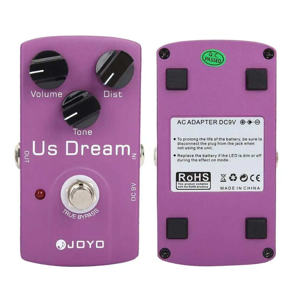 JOYO JF-34 US Dream Distortion гитарная педаль эффектов корпус из алюминиевого сплава True Bypass педали эффектов аксессуары для гитары