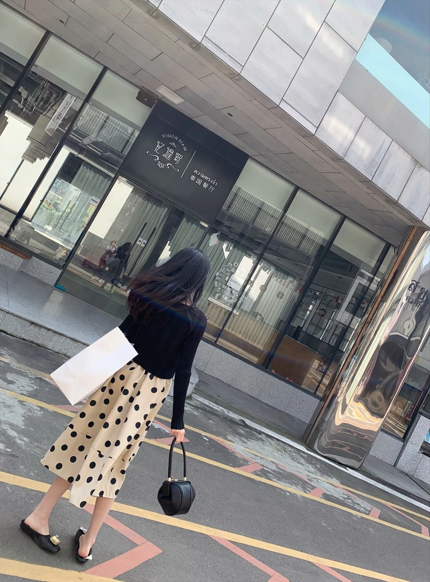 SHENGPALAE Faldas Mujer Moda Новая мода осень-зима юбка Для женщин в горошек, украшенное принтом со Эластичная лента юбки Faldas женские A287