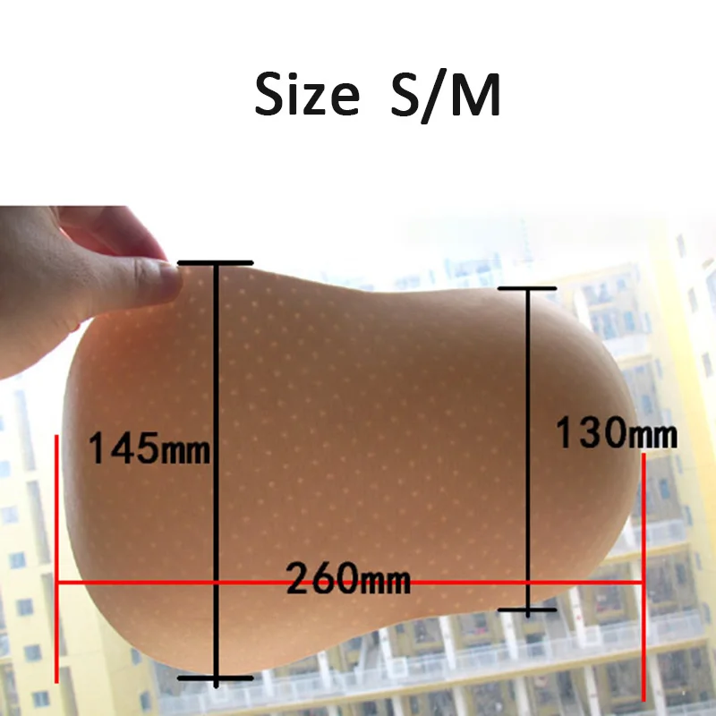 Description Picture 2 of item1 Pair Hip Thigh Sponge Pads Butt Foam Pads Enhancing Contour Breathable Push Up Buttocks Contour Men Women Fake Butt Pads