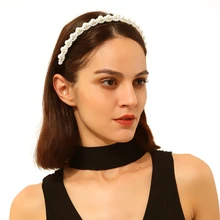 Solememo/повязка для волос с искусственным жемчугом для женщин и девочек; вечерние бархатные повязки на голову с короной для невесты; аксессуары для волос; ; F0776