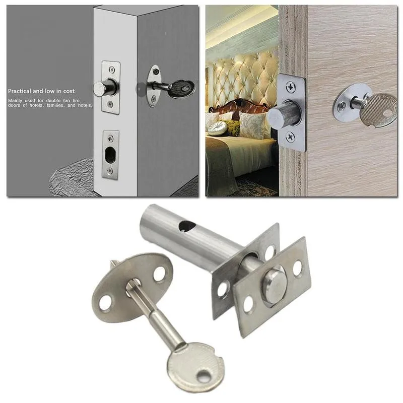 Door Bolts Lock Security Bolt Door Latch Invisible Fire Lock Buckle
